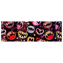 Funny Monster Mouths Banner And Sign 9  X 3  by uniart180623