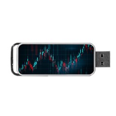 Flag Patterns On Forex Charts Portable Usb Flash (one Side) by uniart180623