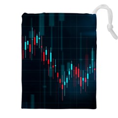 Flag Patterns On Forex Charts Drawstring Pouch (5xl) by uniart180623