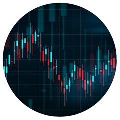 Flag Patterns On Forex Charts Round Trivet by uniart180623