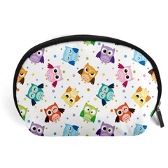 Owl Bird Accessory Pouch (large) by uniart180623