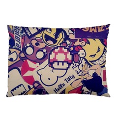 Retro Cartoon Titty Parody Pillow Case by uniart180623