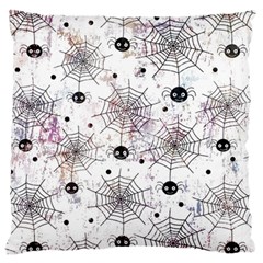 Creepy Spider Large Premium Plush Fleece Cushion Case (one Side) by uniart180623