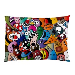 Cartoon Explosion Cartoon Characters Funny Pillow Case by uniart180623