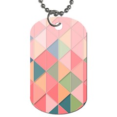 Background Geometric Triangle Dog Tag (one Side) by uniart180623