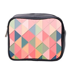 Background Geometric Triangle Mini Toiletries Bag (two Sides) by uniart180623