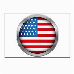 United Of America Usa Flag Postcard 4 x 6  (pkg Of 10) by Celenk