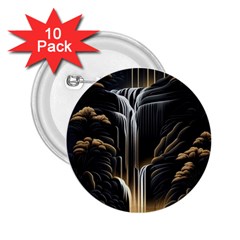 Waterfall Water Nature Springs 2 25  Buttons (10 Pack)  by Simbadda