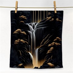 Waterfall Water Nature Springs Face Towel by Simbadda