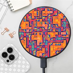 Background Graphic Beautiful Wallpaper Art Abstract Wireless Fast Charger(black)