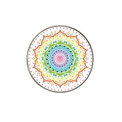 Mandala Pattern Rainbow Pride Hat Clip Ball Marker (10 Pack) by Simbadda