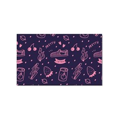 Various Cute Girly Stuff Seamless Pattern Sticker Rectangular (10 Pack) by Simbadda