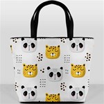 Seamless Pattern Cute Animals Bucket Bag Back