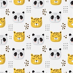 Seamless Pattern Cute Animals Play Mat (square) by Simbadda