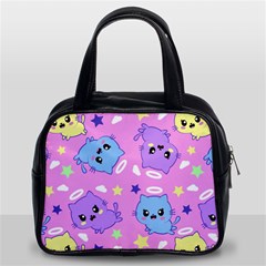 Seamless Pattern With Cute Kawaii Kittens Classic Handbag (two Sides) by Simbadda