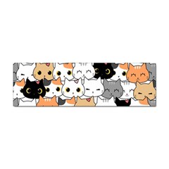 Cute Cat Kitten Cartoon Doodle Seamless Pattern Sticker Bumper (100 Pack) by Simbadda