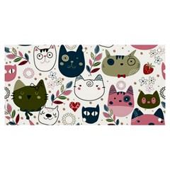 Pattern With Cute Cat Heads Banner And Sign 6  X 3  by Simbadda