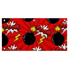 Pop Art Comic Pattern Bomb Boom Explosion Background Banner And Sign 6  X 3  by Simbadda