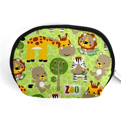 Funny Animals Cartoon Accessory Pouch (medium) by Simbadda