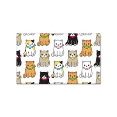 Cat-kitten-seamless-pattern Sticker Rectangular (10 Pack) by Simbadda