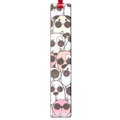 Cute-dog-seamless-pattern-background Large Book Marks by Simbadda