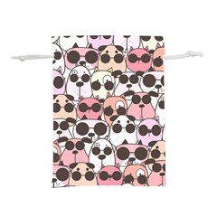 Cute-dog-seamless-pattern-background Lightweight Drawstring Pouch (l) by Simbadda