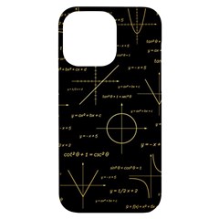 Abstract-math Pattern Iphone 14 Pro Max Black Uv Print Case by Simbadda