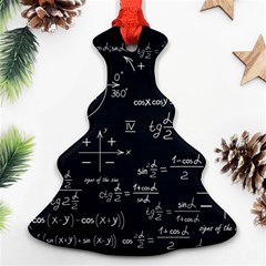 Mathematical-seamless-pattern-with-geometric-shapes-formulas Ornament (christmas Tree)  by Simbadda