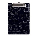 Mathematical-seamless-pattern-with-geometric-shapes-formulas A5 Acrylic Clipboard Front