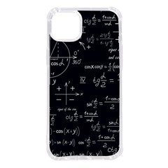 Mathematical-seamless-pattern-with-geometric-shapes-formulas Iphone 14 Plus Tpu Uv Print Case by Simbadda