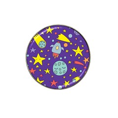Card-with-lovely-planets Hat Clip Ball Marker (10 Pack) by Simbadda