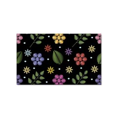 Embroidery-seamless-pattern-with-flowers Sticker Rectangular (10 Pack) by Simbadda