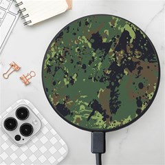 Military-background-grunge---- Wireless Fast Charger(black) by Simbadda