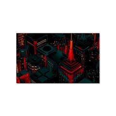 A Dark City Vector Sticker Rectangular (10 Pack) by Proyonanggan