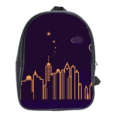 Skyscraper Town Urban Towers School Bag (large) by Bangk1t