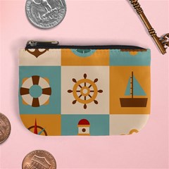 Nautical Elements Collection Mini Coin Purse by Bangk1t