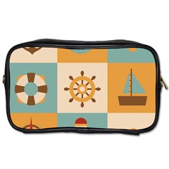 Nautical Elements Collection Toiletries Bag (two Sides) by Bangk1t