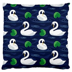 Swan Pattern Elegant Design Large Cushion Case (one Side) by Bangk1t