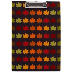 Autumn Fall Leaves Season Background Glitter Art A4 Acrylic Clipboard by Bangk1t