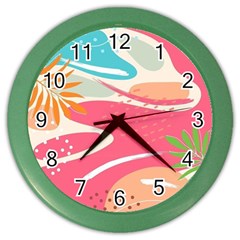 Vector Art At Vecteezy Aesthetic Abstract Color Wall Clock by Amaryn4rt