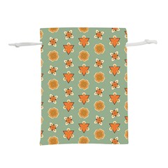 Floral Pattern Lightweight Drawstring Pouch (l) by Amaryn4rt