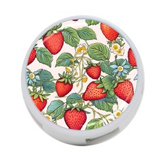 Strawberry Fruit 4-port Usb Hub (one Side) by Amaryn4rt