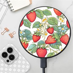 Strawberry Fruit Wireless Fast Charger(black) by Amaryn4rt