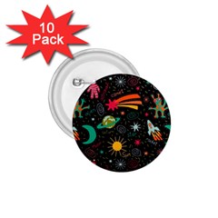 Seamless Pattern Space 1 75  Buttons (10 Pack) by Amaryn4rt