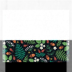 Pattern Forest Leaf Fruits Flowers Motif Rectangular Jigsaw Puzzl by Amaryn4rt