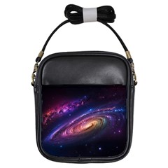 Universe Space Star Rainbow Girls Sling Bag by Ravend