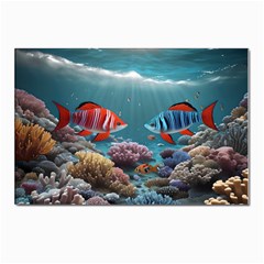 Fish Sea Ocean Postcards 5  X 7  (pkg Of 10) by Ravend