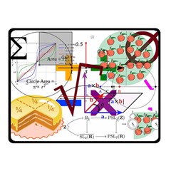 Mathematics Formula Physics School Two Sides Fleece Blanket (small) by Grandong