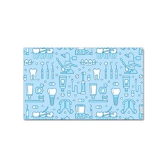 Dentist Blue Seamless Pattern Sticker Rectangular (10 Pack) by Grandong