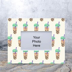 Cute Boba White Tabletop Photo Frame 4 x6  by artworkshop